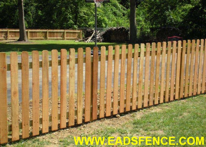 Cedar Dog Ear Picket Fence