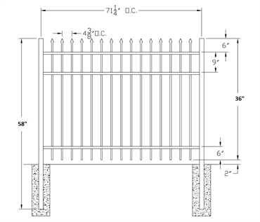 Picture of 36" S1 Bennington Drawing