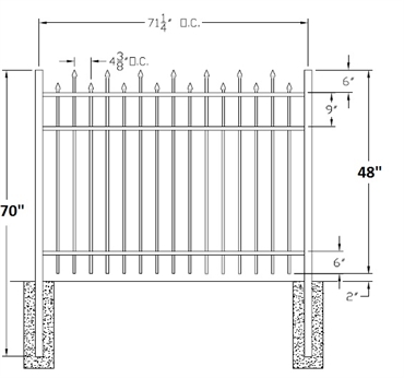 Picture of 48" S2 Berkshire Drawing