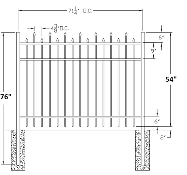 Picture of 54" S2 Berkshire Drawing