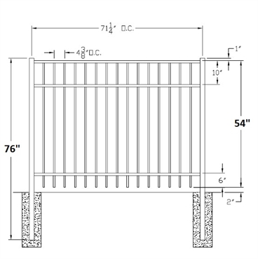 Picture of 54" S4 Saybrook Drawing