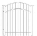 Picture of S4 Saybrook Arched Walk Gate Drawing