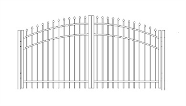 Picture of S6 Citadel Greenwich Arched Double Gates Drawing