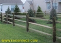 Picture of Treated Split Rail Photo Gallery